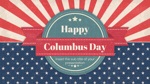 Șablon de prezentare gratuită Happy Columbus Day – Tema Prezentări Google și șablon PowerPoint