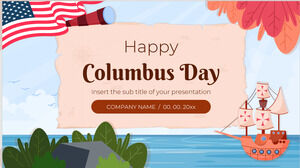 Modello di presentazione gratuito Columbus Day - Tema di Presentazioni Google e modello PowerPoint