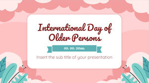 Modèle de présentation gratuit pour la Journée internationale des personnes âgées - Thème Google Slides et modèle PowerPoint