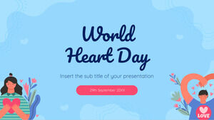 Бесплатный шаблон презентации ко Всемирному дню сердца – тема Google Slides и шаблон PowerPoint