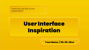 Interfejs użytkownika Inspiracja Bezpłatny szablon prezentacji - Motyw prezentacji Google i szablon programu PowerPoint