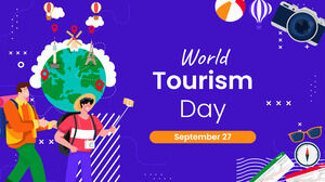 Plantilla de presentación gratuita del Día del Turismo – Tema de Google Slides y plantilla de PowerPoint