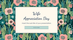 Șablon de prezentare gratuită Ziua aprecierii soției – Tema Prezentări Google și șablon PowerPoint