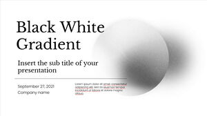 Czarno-biały szablon bezpłatnej prezentacji z gradientem — motyw prezentacji Google i szablon programu PowerPoint