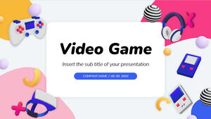 Șablon PowerPoint gratuit pentru jocuri video și temă Google Slides