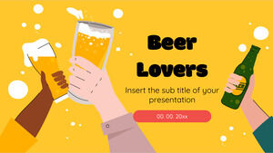맥주 애호가 무료 프리젠테이션 템플릿 - Google 슬라이드 테마 및 파워포인트 템플릿