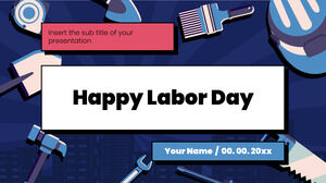 Бесплатный шаблон презентации Happy Labor Day – тема Google Slides и шаблон PowerPoint