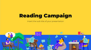 Kostenlose Präsentationsvorlage für Lesekampagnen – Google Slides-Design und PowerPoint-Vorlage