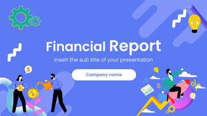Modèle de présentation gratuit de rapport financier - Thème Google Slides et modèle PowerPoint