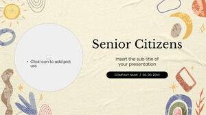 Șablon de prezentare gratuit pentru cetățeni în vârstă – Tema Prezentări Google și șablon PowerPoint