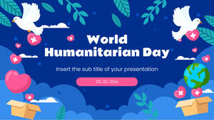 Szablon bezpłatnej prezentacji Światowego Dnia Pomocy Humanitarnej – motyw Prezentacji Google i szablon programu PowerPoint