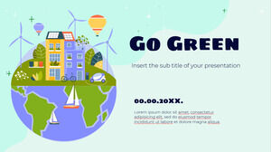 Templat Presentasi Gratis Go Green – Tema Google Slides dan Templat PowerPoint