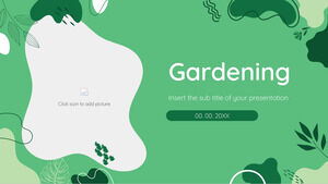 Bezpłatny szablon prezentacji ogrodniczej — motyw Prezentacji Google i szablon programu PowerPoint