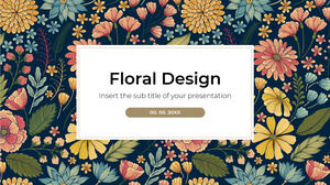 قالب عرض تقديمي مجاني بتصميم الأزهار - سمة Google Slides و PowerPoint Template