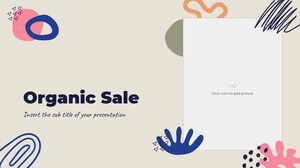 Organic Sale Kostenlose Präsentationsvorlage – Google Slides-Design und PowerPoint-Vorlage