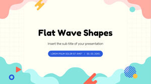 Modèle de présentation gratuit de formes d'ondes plates - Thème Google Slides et modèle PowerPoint