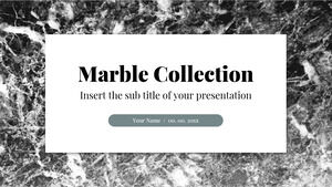 Modelo de apresentação gratuito Marble Collection – Tema do Google Slides e modelo de PowerPoint