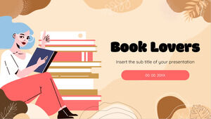 Бесплатный шаблон презентации Book Lovers – тема Google Slides и шаблон PowerPoint