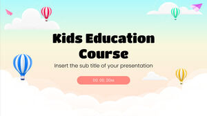 Șablon de prezentare gratuit pentru Cursul de educație pentru copii – Tema Prezentări Google și șablon PowerPoint