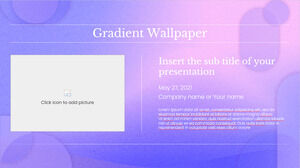 Modelo de apresentação grátis de papel de parede gradiente – Tema do Google Slides e modelo de PowerPoint
