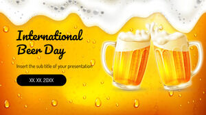 Modelo de apresentação gratuita do Dia Internacional da Cerveja – Tema do Google Slides e modelo de PowerPoint