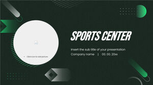Modello di presentazione gratuito del centro sportivo - Tema di Presentazioni Google e modello PowerPoint