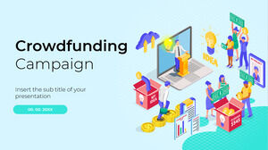 Modello di presentazione gratuito per la campagna di crowdfunding: tema di presentazioni Google e modello di PowerPoint