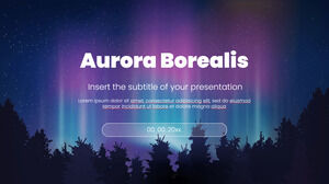 Modelo de apresentação gratuito Aurora Boreal – Tema do Google Slides e modelo do PowerPoint