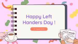Left Handers Day Free Presentation Template – Google Slides Theme and PowerPoint Template