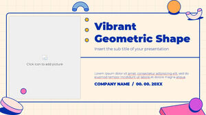 Modelo de apresentação grátis de formas geométricas vibrantes – Tema do Google Slides e modelo de PowerPoint