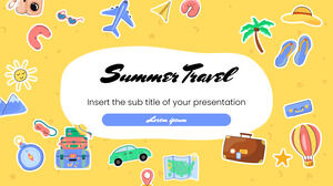 Kostenlose Präsentationsvorlage für Sommerreisen – Google Slides-Design und PowerPoint-Vorlage