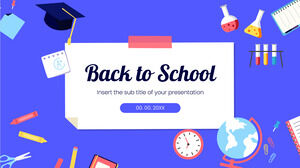 Бесплатный шаблон презентации «Снова в школу» — тема Google Slides и шаблон PowerPoint