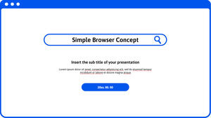 Modello di presentazione gratuito per browser semplice: tema di diapositive di Google e modello di PowerPoint