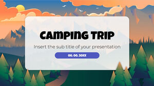 Modèle de présentation gratuit de voyage de camping - Thème Google Slides et modèle PowerPoint