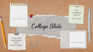 Plantilla de presentación gratuita de diapositivas de collage: tema de Google Slides y plantilla de PowerPoint