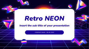 Templat Presentasi Retro Neon Gratis – Tema Google Slides dan Templat PowerPoint