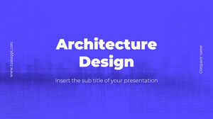Modèle de présentation gratuit de conception d'architecture - Thème Google Slides et modèle PowerPoint