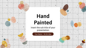 Șablon de prezentare gratuit pictat manual – Temă Google Slides și șablon PowerPoint