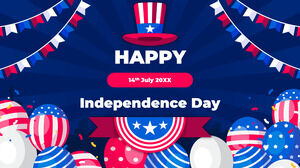 美國獨立日免費演示模板 - Google 幻燈片主題和 PowerPoint 模板