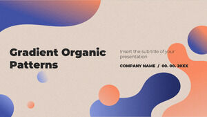 Gradient Organic Patterns Бесплатный шаблон презентации – тема Google Slides и шаблон PowerPoint