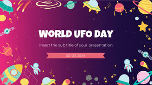 Modello di presentazione gratuito per la Giornata mondiale degli UFO - Tema di Presentazioni Google e modello PowerPoint