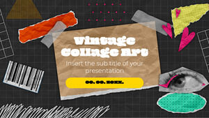 قالب عرض تقديمي مجاني من Vintage Collage Art - سمة Google Slides و PowerPoint Template