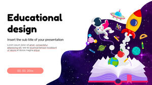 Șablon gratuit de prezentare de design educațional – Tema Prezentări Google și șablon PowerPoint