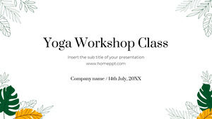 Templat Presentasi Gratis Kelas Lokakarya Yoga – Tema Google Slides dan Templat PowerPoint