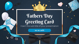 Mutlu Babalar Günü Ücretsiz Sunum Şablonu – Google Slaytlar Teması ve PowerPoint Şablonu