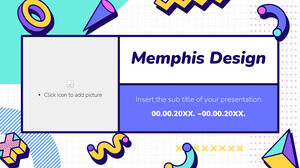 Memphis Design Cover Kostenlose Präsentationsvorlage – Google Slides-Design und PowerPoint-Vorlage