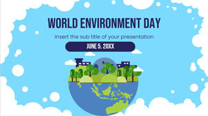 世界环境日快乐免费演示模板 - Google 幻灯片主题和 PowerPoint 模板