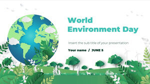 Plantilla de presentación gratuita del Día Mundial del Medio Ambiente - Tema de Google Slides y plantilla de PowerPoint