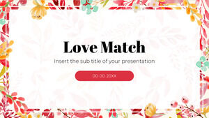 Plantilla de presentación gratuita Love Match – Tema de Google Slides y plantilla de PowerPoint