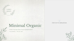 Minimale organische kostenlose Präsentationsvorlage – Google Slides-Design und PowerPoint-Vorlage